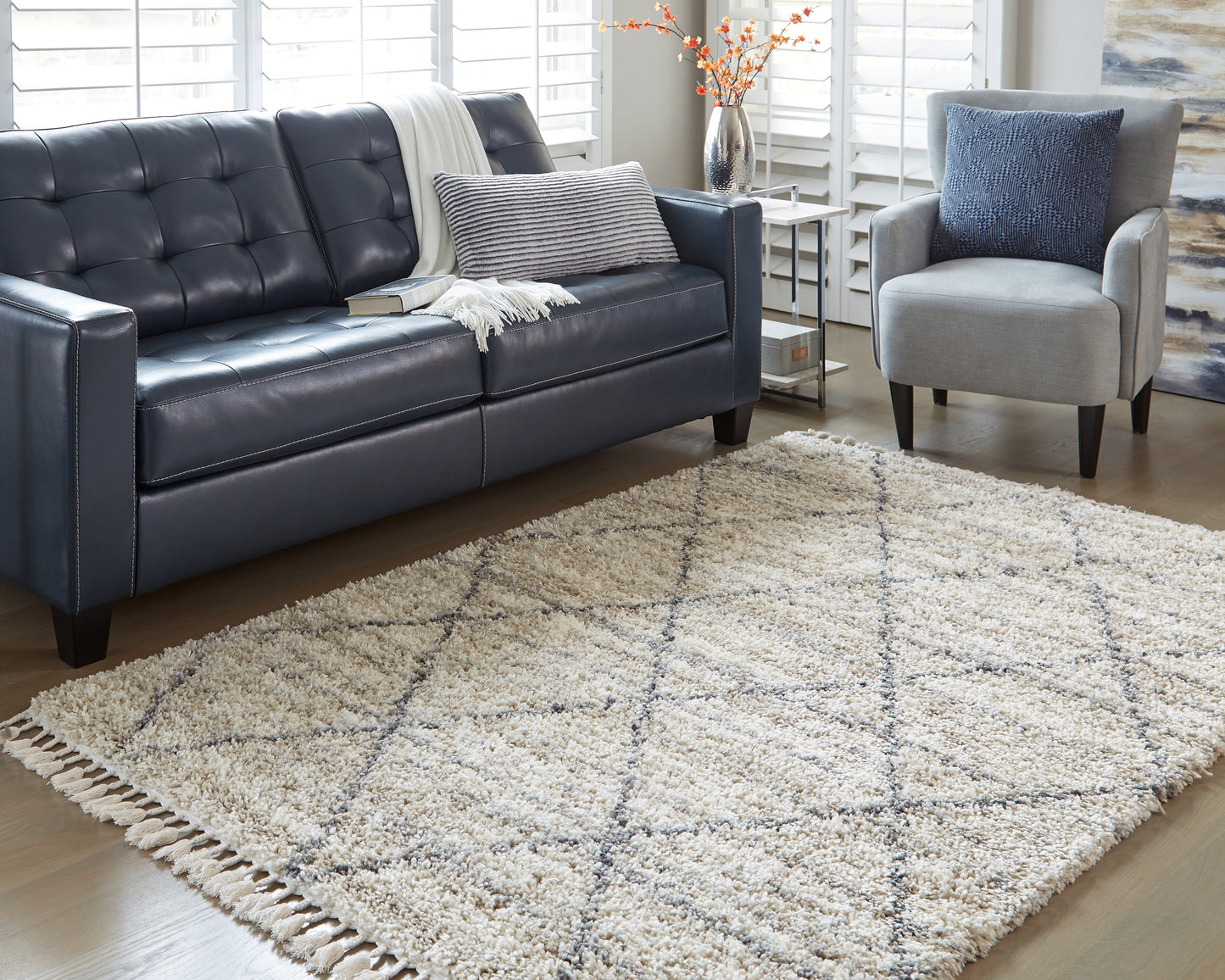 The Furniture Outlets - Ashley Furniture - Abdalah Rug - 5' x 7' Rug / Beige/Gray - R404622