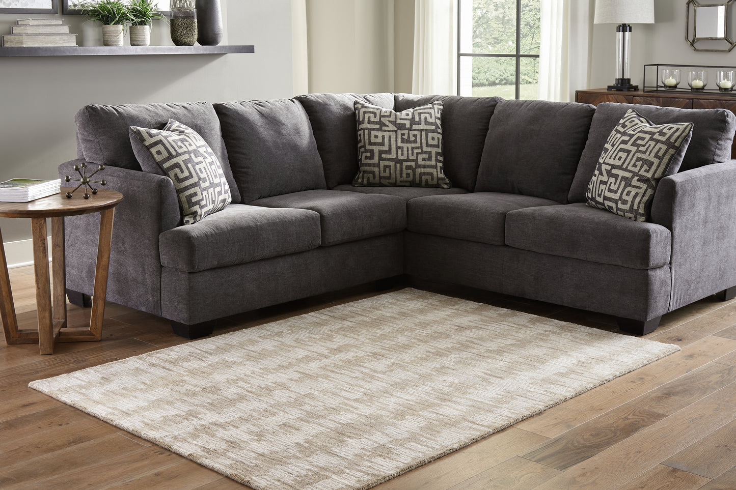The Furniture Outlets - Ashley Furniture - Abanlane Rug - 5' x 7' Rug / Brown/Cream - R404812