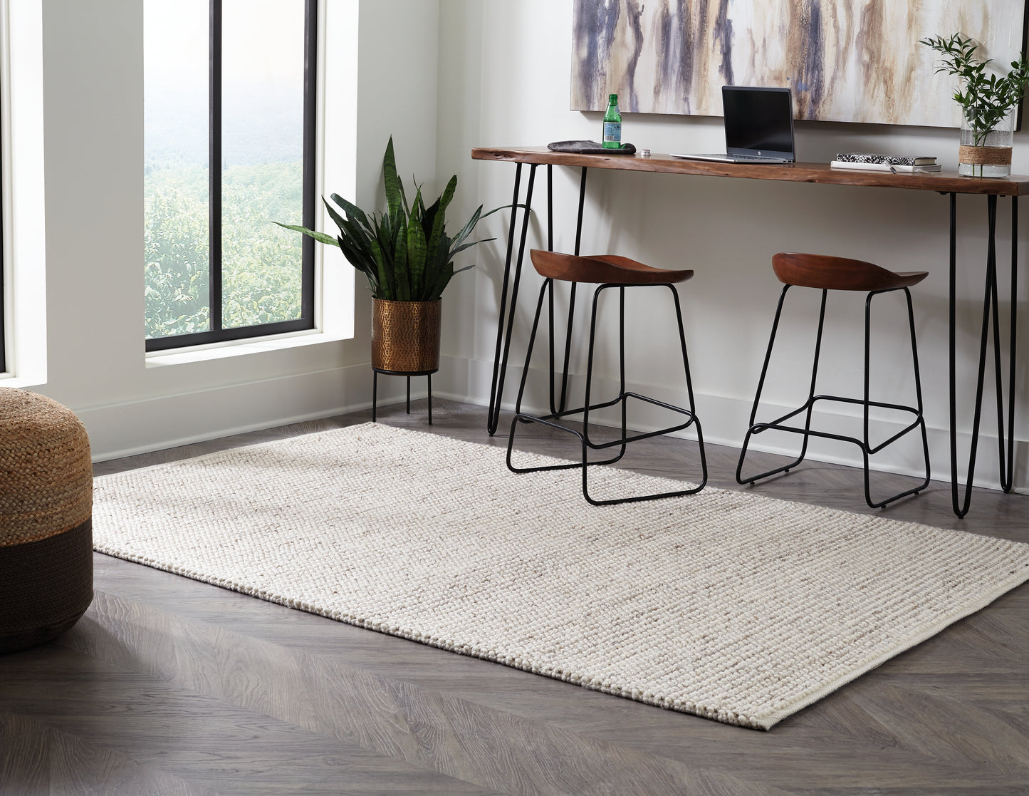 The Furniture Outlets - Ashley Furniture - Jossick Rug - 7'8" x 10' Rug / Cream/Taupe - R405101