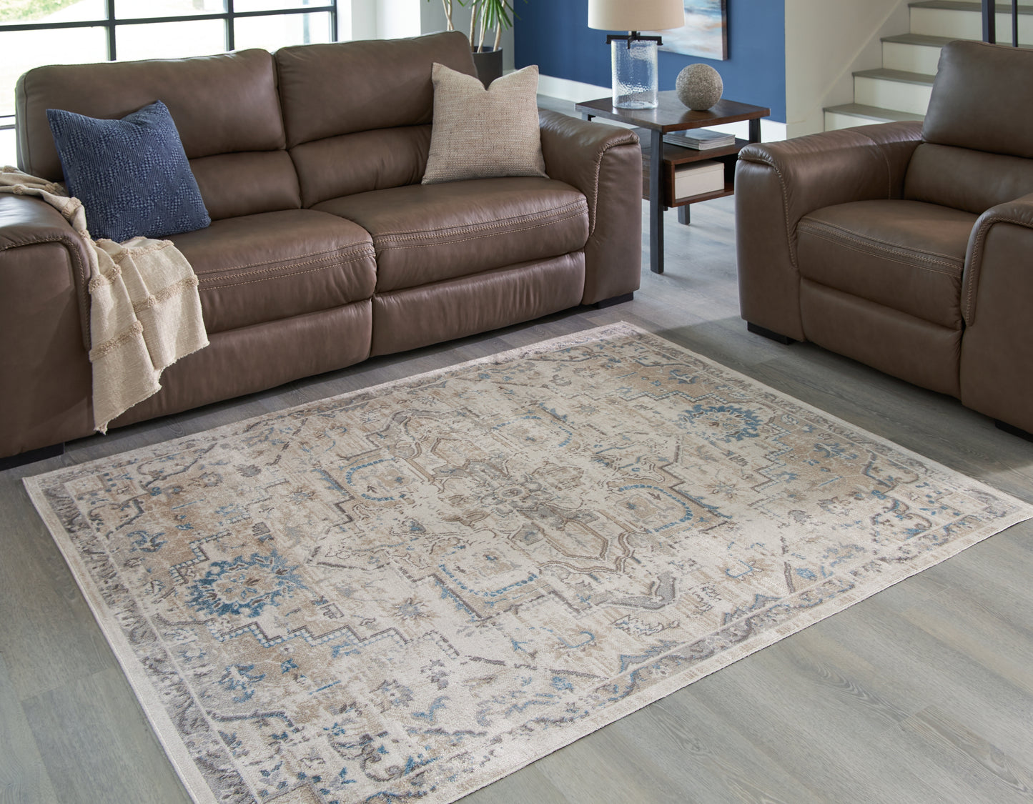 The Furniture Outlets - Ashley Furniture - Barkham Rug - 5'3" x 7' Washable Rug / Multi - R405552