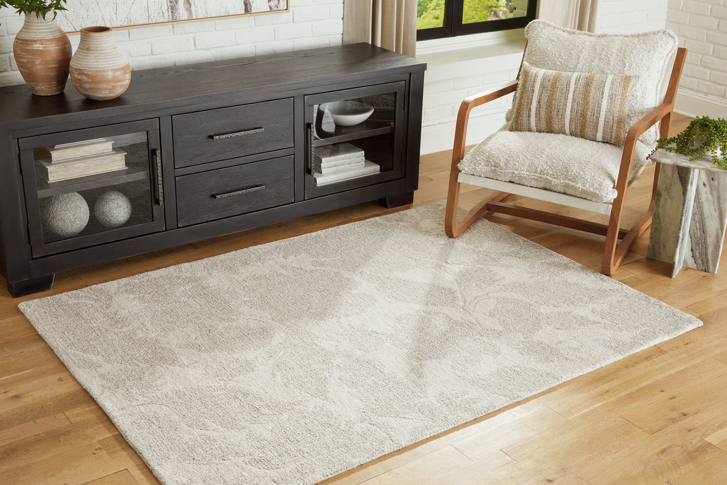 The Furniture Outlets - Ashley Furniture - Chadess Rug - 5' x 7' Rug / Linen/Taupe - R406362
