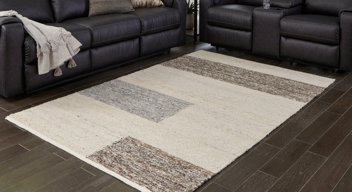 The Furniture Outlets - Ashley Furniture - Barus Rug - 8' x 10' Rug / Beige/Brown/Gray - R406401