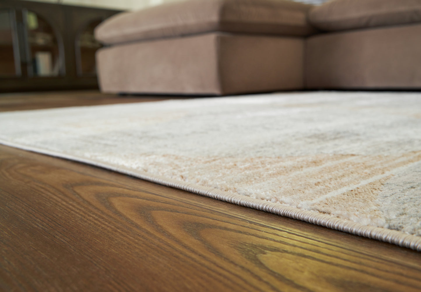 The Furniture Outlets - Ashley Furniture - Truward Rug - 8' x 10' Rug / Linen/Gray/Caramel - R406471