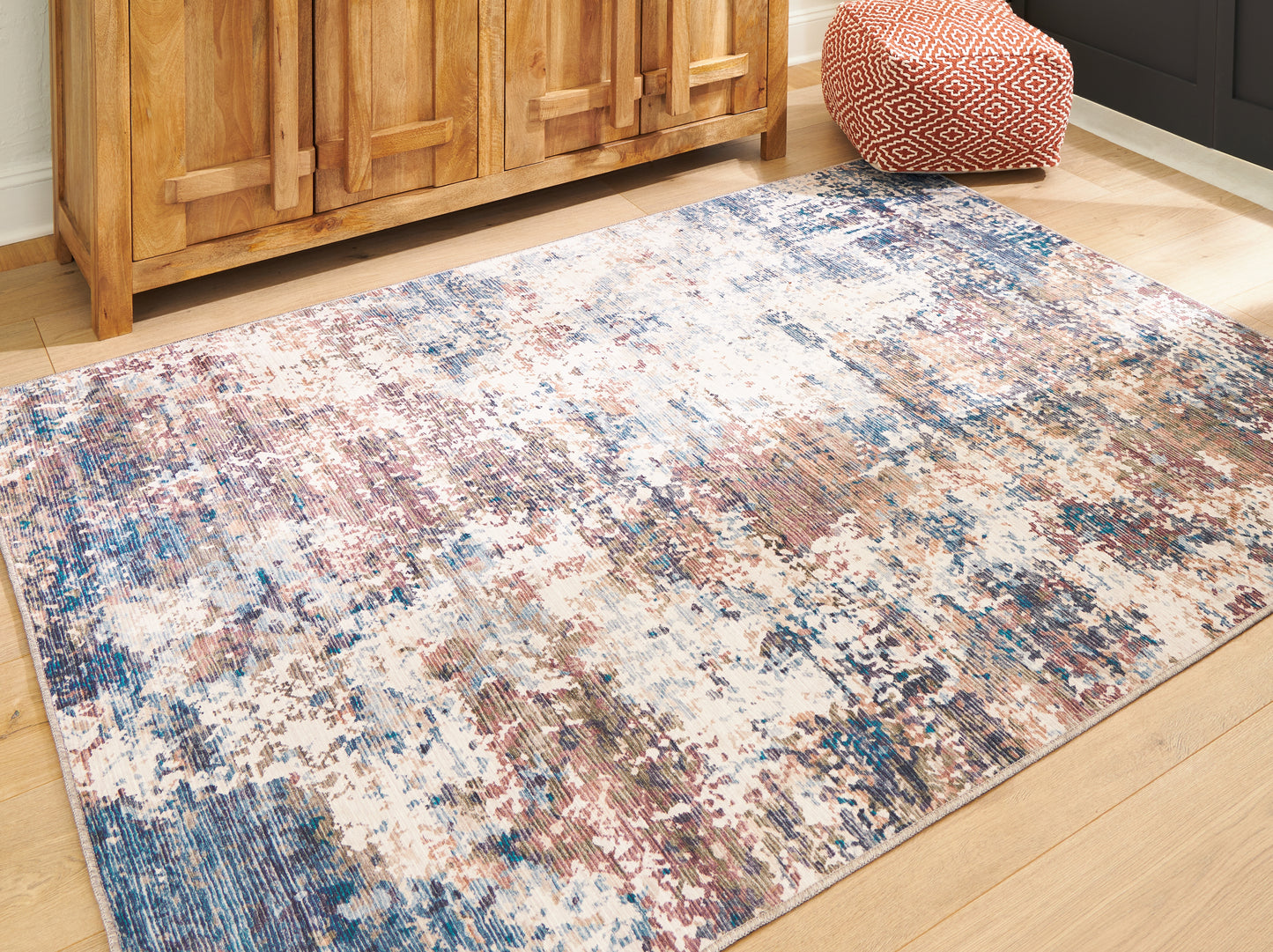 The Furniture Outlets - Ashley Furniture - Willbertal Rug - 5'2" x 7' Washable Rug / Multi - R406652