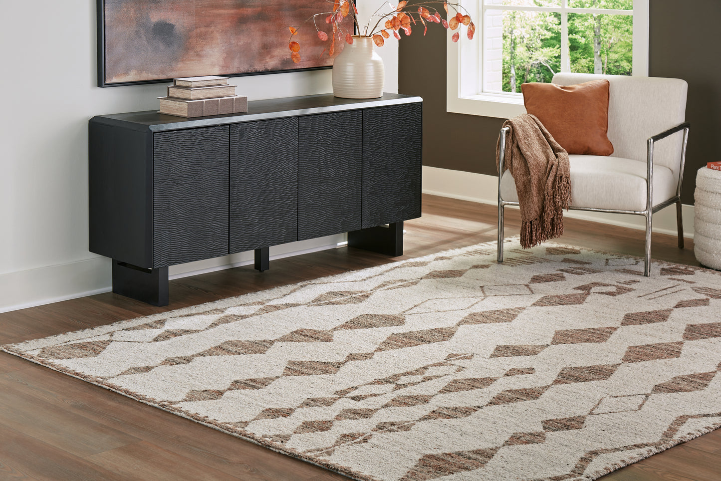 The Furniture Outlets - Ashley Furniture - Brettler Rug - 8' x 10' Rug / Beige/Brown - R406791