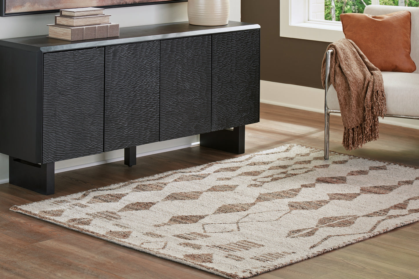 The Furniture Outlets - Ashley Furniture - Brettler Rug - 8' x 10' Rug / Beige/Brown - R406791
