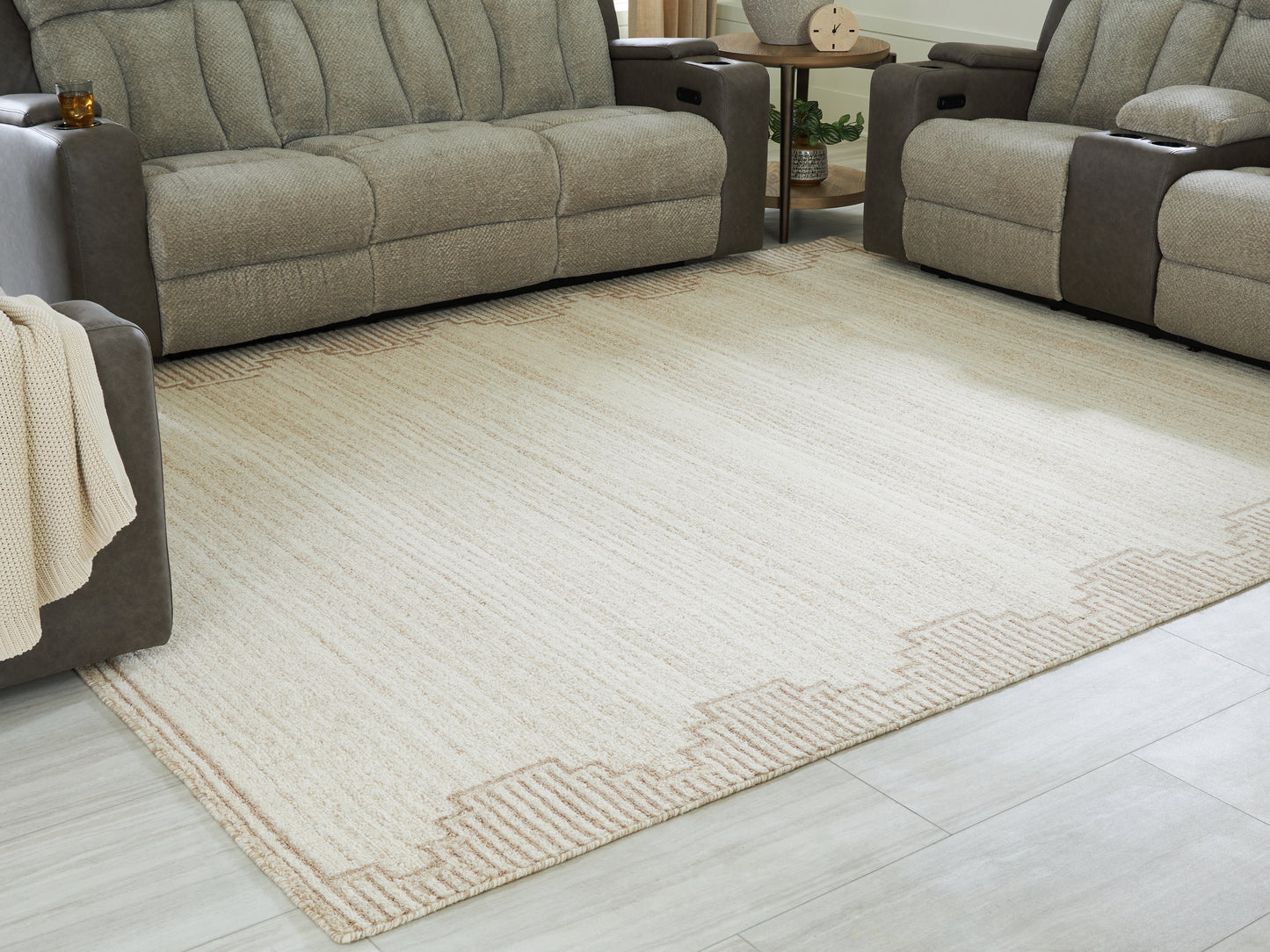 The Furniture Outlets - Ashley Furniture - Emorymore Rug - Large Rug / Brown/Beige - R407301