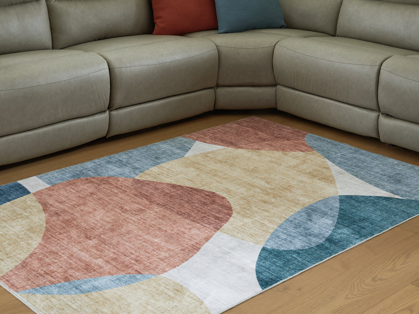 The Furniture Outlets - Ashley Furniture - Chanleigh Rug - Washable 5' x 7' Area Rug / Multi - R407372
