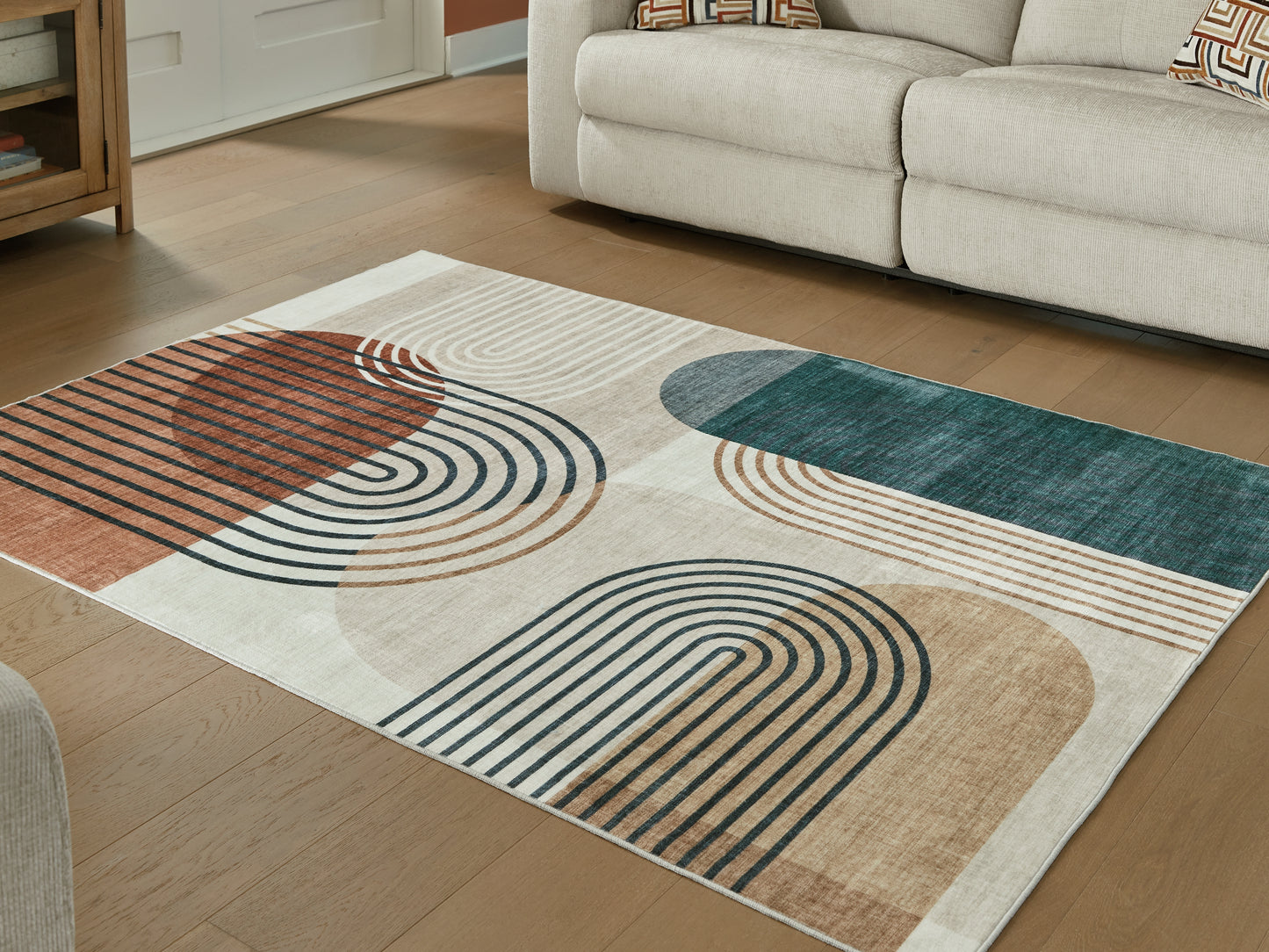 The Furniture Outlets - Ashley Furniture - Farrendale Rug - Washable 8' x 10' Area Rug / Multi - R407381