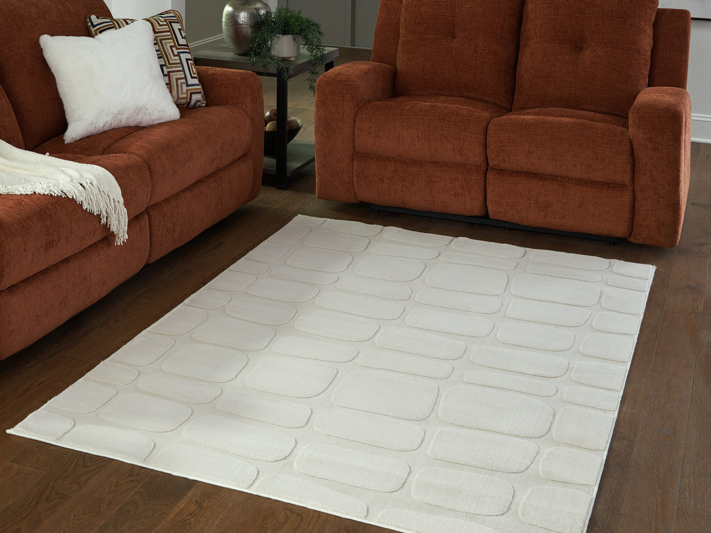 The Furniture Outlets - Ashley Furniture - Malvinsboro Rug - Washable 5' x 7' Area Rug / Sandstone - R407442