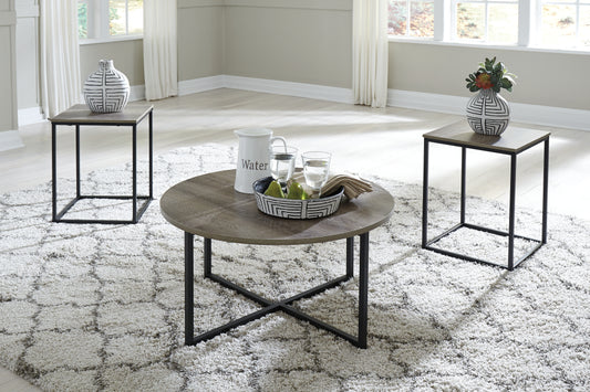 The Furniture Outlets - Ashley Furniture - Wadeworth Table (Set of 3) - Occasional Table Set (3/CN) / Two-tone - T103-213