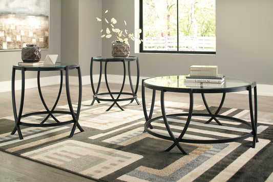 The Furniture Outlets - Ashley Furniture - Tarrin Table (Set of 3) - Occasional Table Set (3/CN) / Black - T115-13