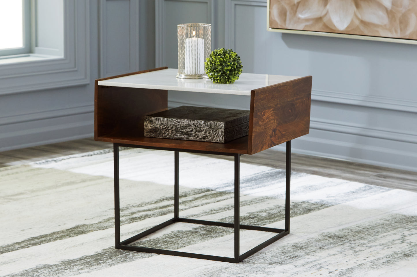 The Furniture Outlets - Ashley Furniture - Rusitori End Table - Rectangular End Table / Multi - T169-3