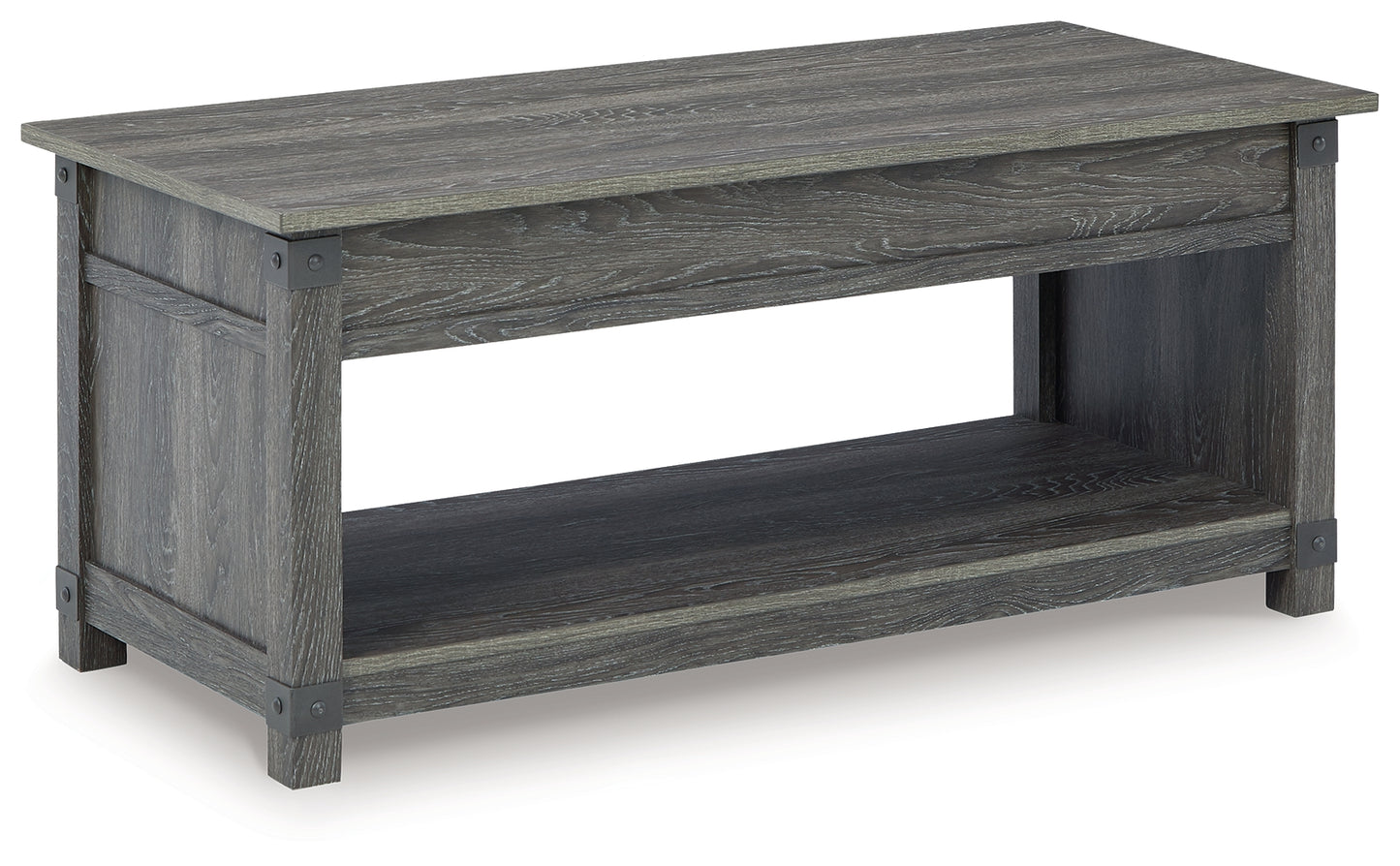 The Furniture Outlets - Ashley Furniture - Freedan Lift-Top Coffee Table - Rect Lift Top Cocktail Table / Grayish Brown - T175-9