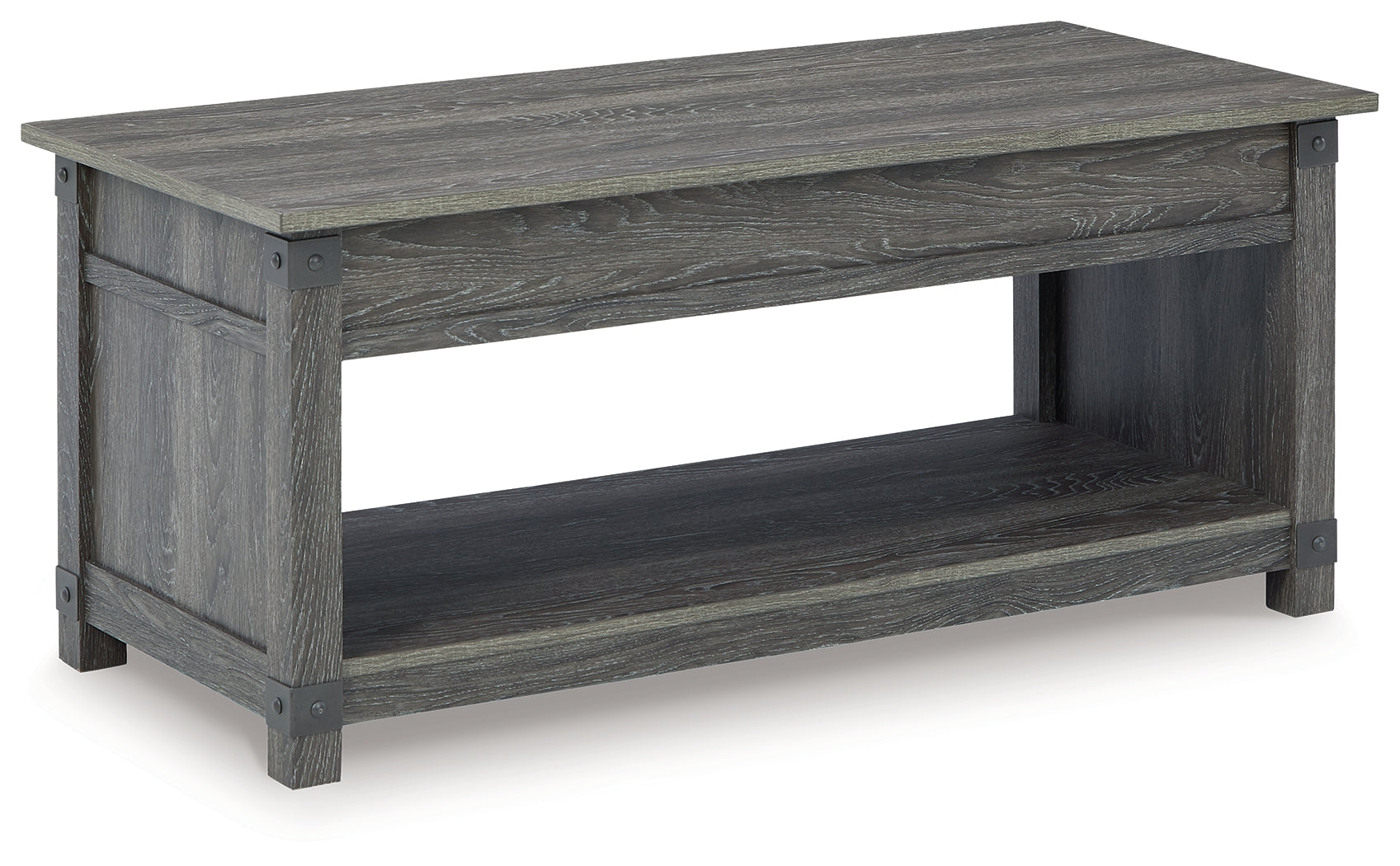 The Furniture Outlets - Ashley Furniture - Freedan Lift-Top Coffee Table - Rect Lift Top Cocktail Table / Grayish Brown - T175-9