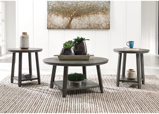 The Furniture Outlets - Ashley Furniture - Caitbrook Table (Set of 3) - Occasional Table Set (3/CN) / Gray - T188-13