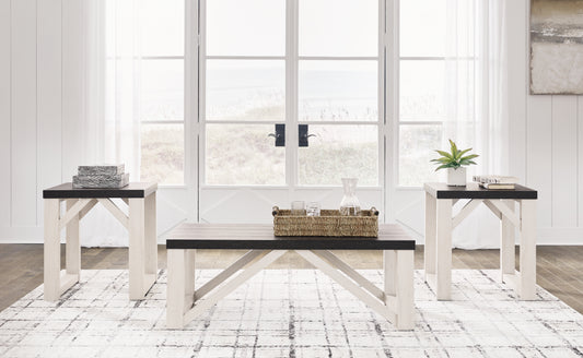The Furniture Outlets - Ashley Furniture - Dorrinson Table (Set of 3) - Occasional Table Set (3/CN) / Antique White - T236-13