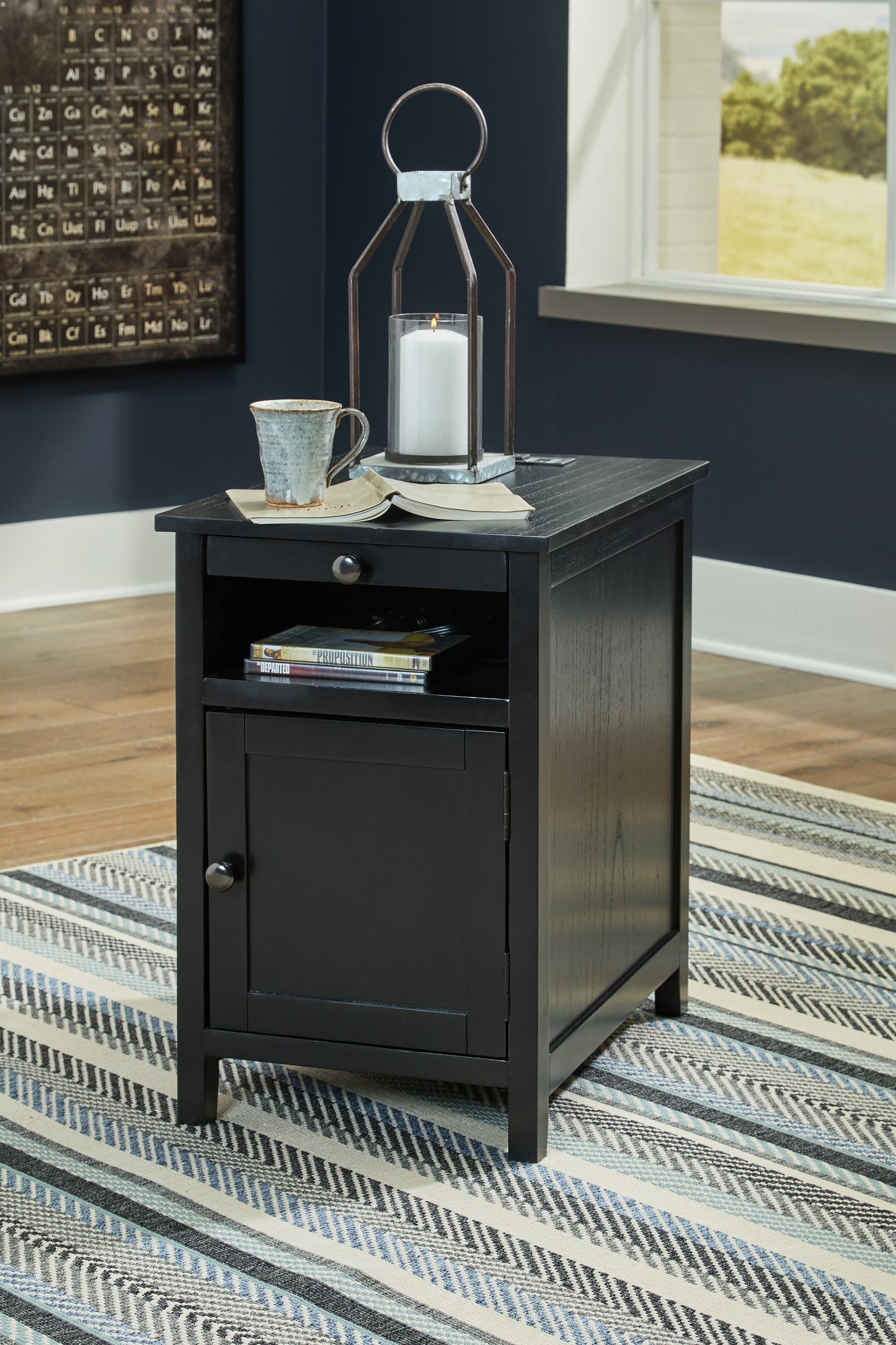 The Furniture Outlets - Ashley Furniture - Treytown Chairside End Table - Chair Side End Table / Black - T300-617