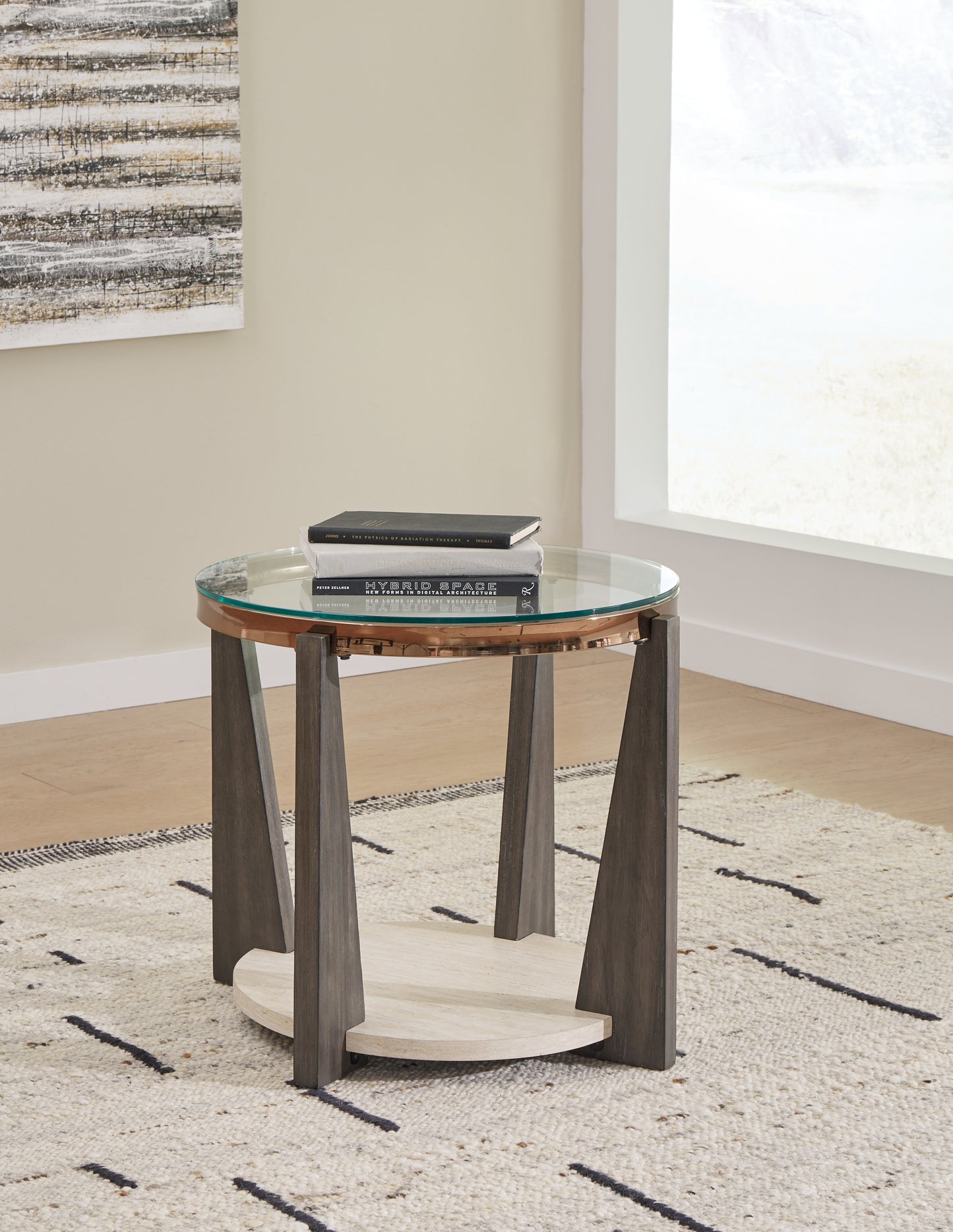 The Furniture Outlets - Ashley Furniture - Frazwa End Table - Round End Table / Multi - T432-6