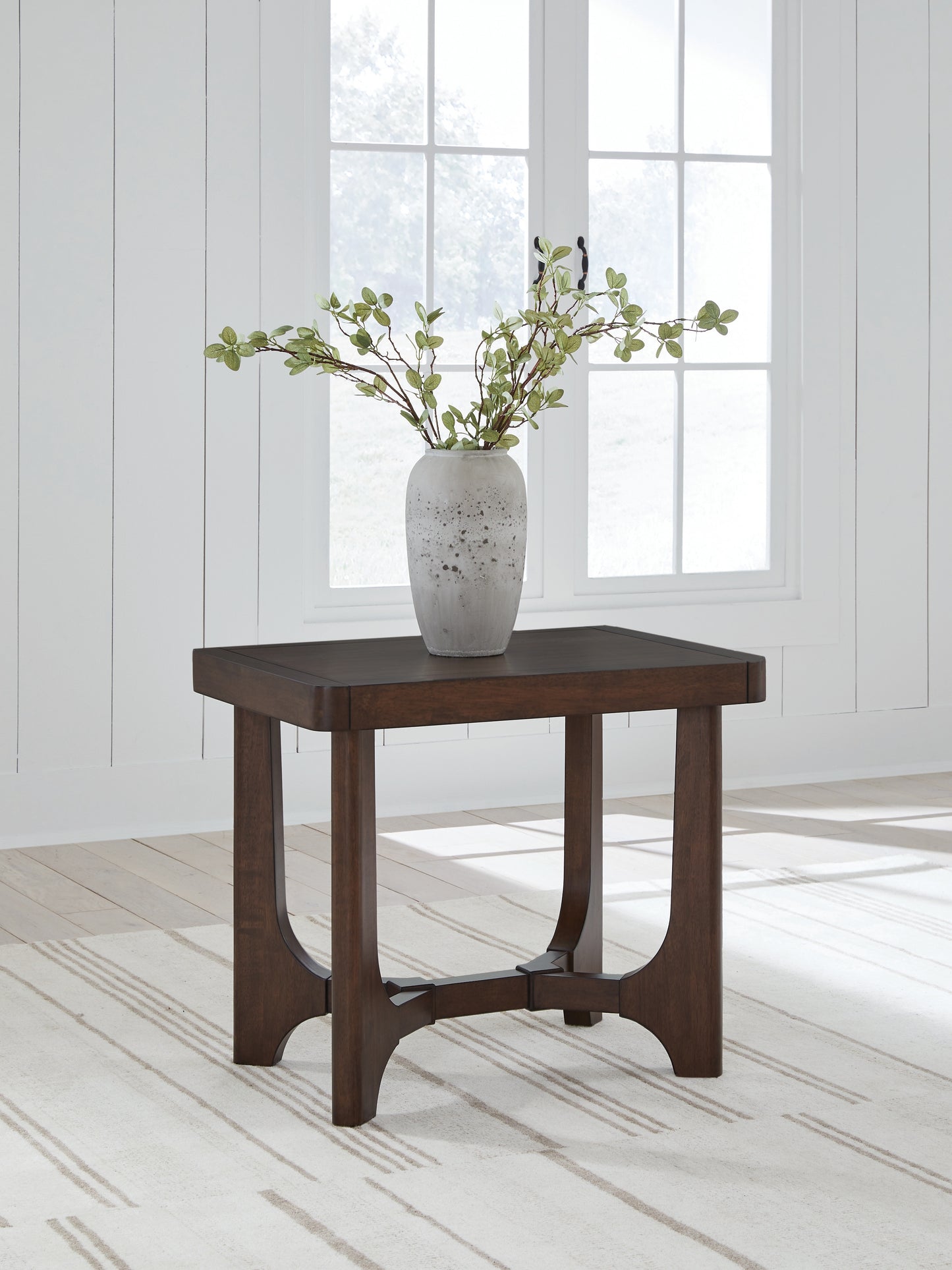 The Furniture Outlets - Ashley Furniture - Korestone End Table - Rectangular End Table / Dark Brown - T438-3
