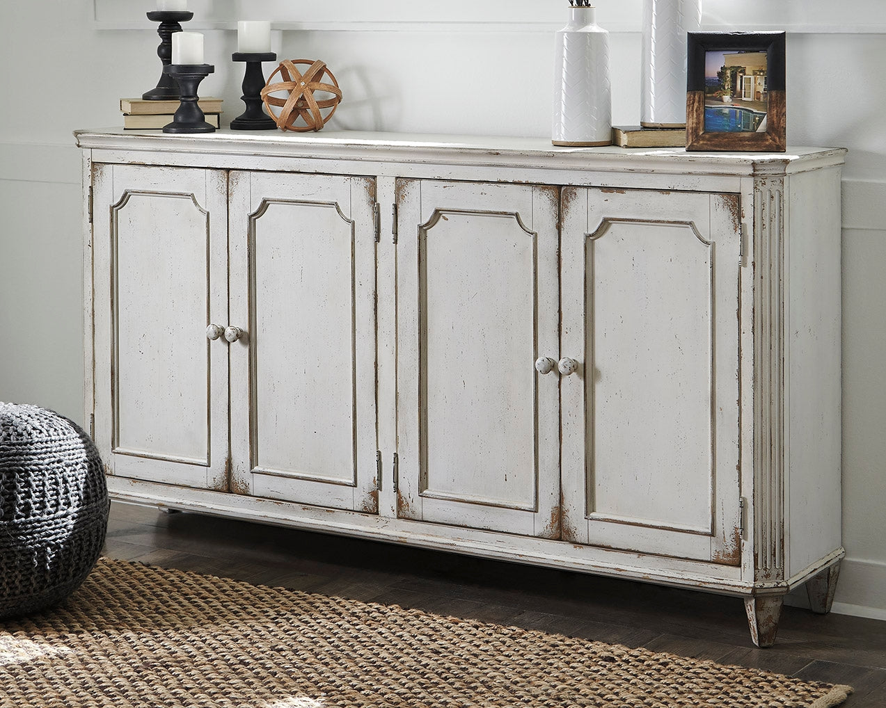 The Furniture Outlets - Ashley Furniture - Mirimyn Accent Cabinet - Accent Cabinet / Antique White - T505-560