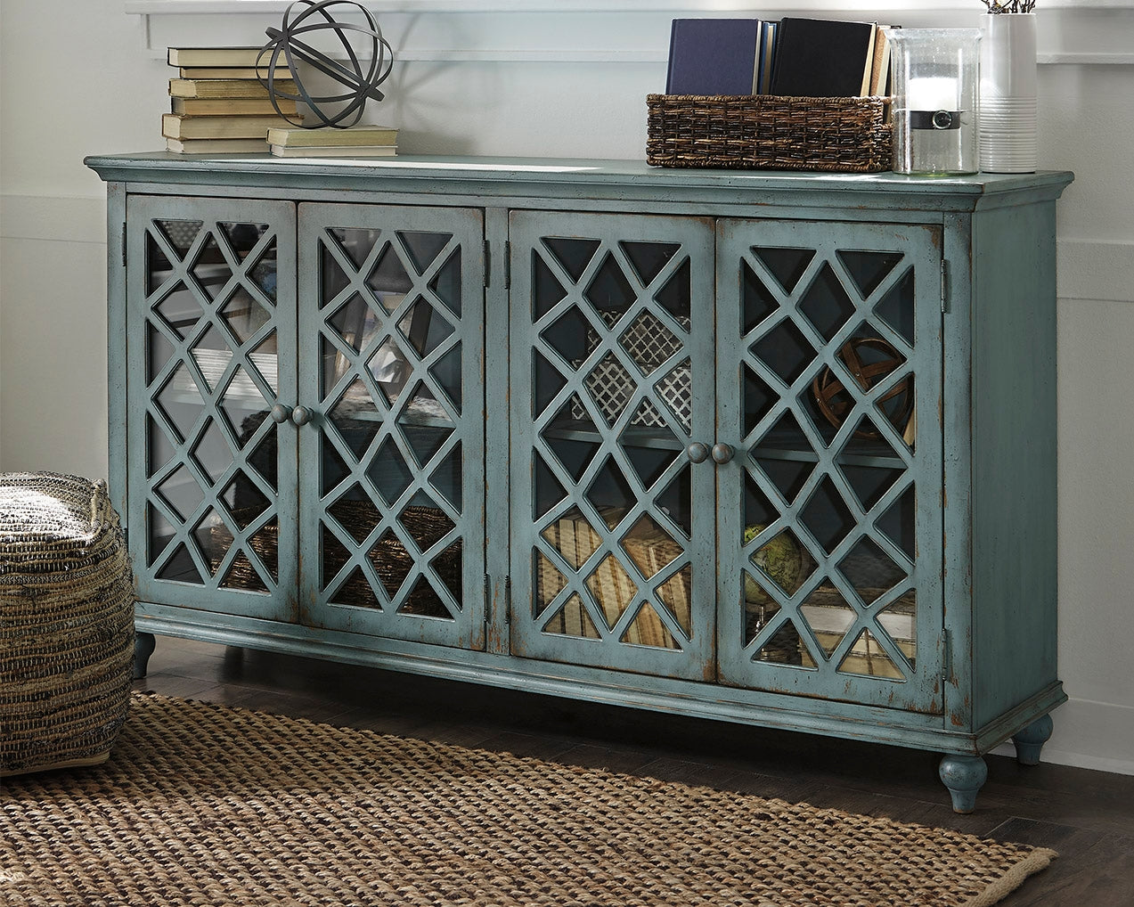 The Furniture Outlets - Ashley Furniture - Mirimyn Accent Cabinet - Accent Cabinet / Antique White - T505-560