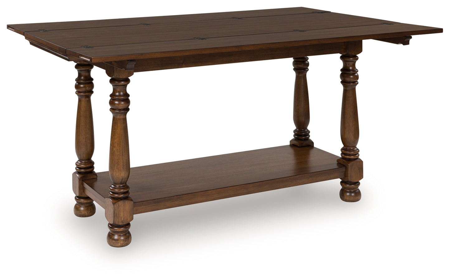 The Furniture Outlets - Ashley Furniture - Sturlayne Flip Top Sofa Table - Flip Top Sofa Table / Brown - T609-4