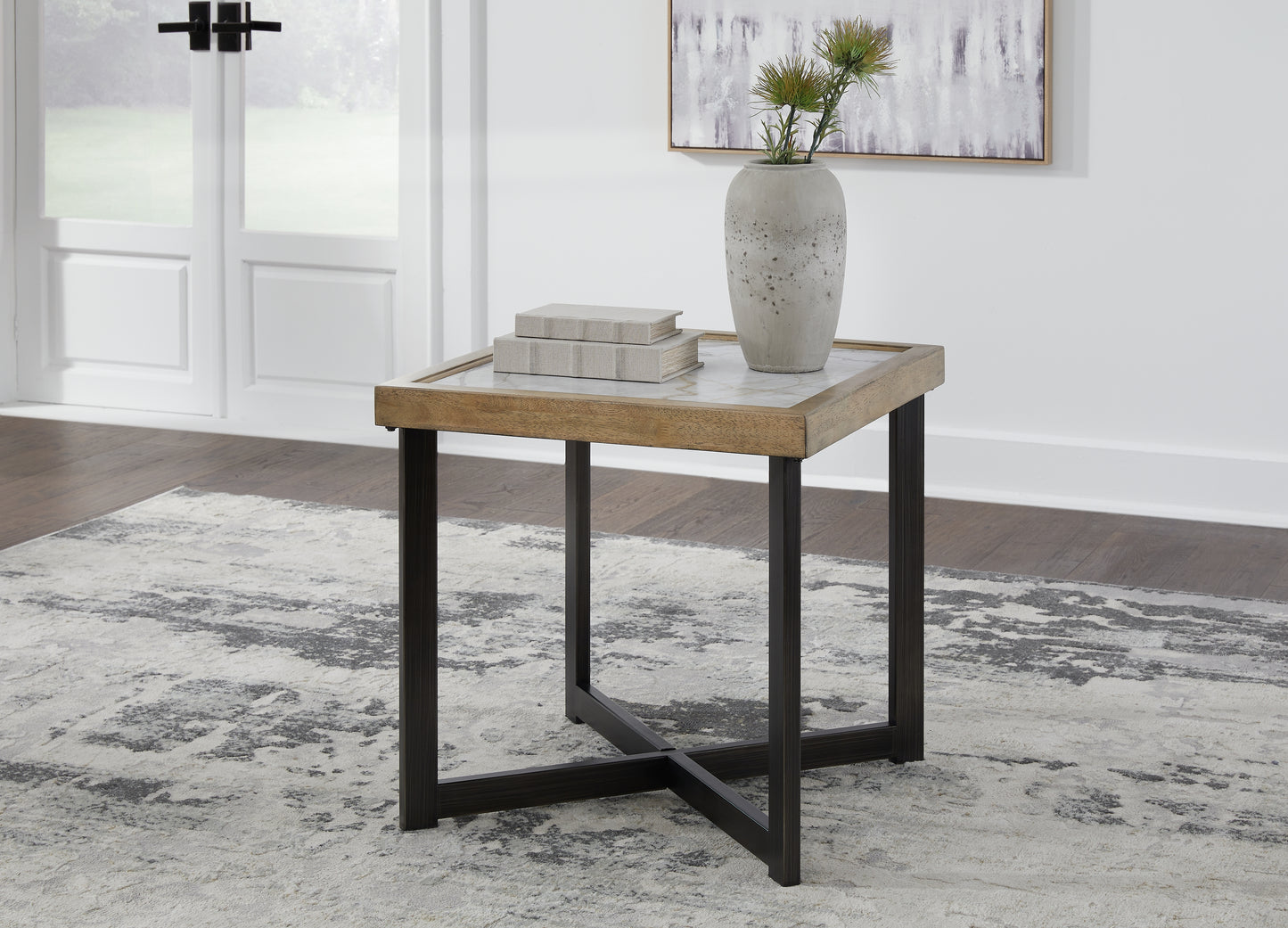 The Furniture Outlets - Ashley Furniture - Montia End Table - Square End Table / Multi - T632-2