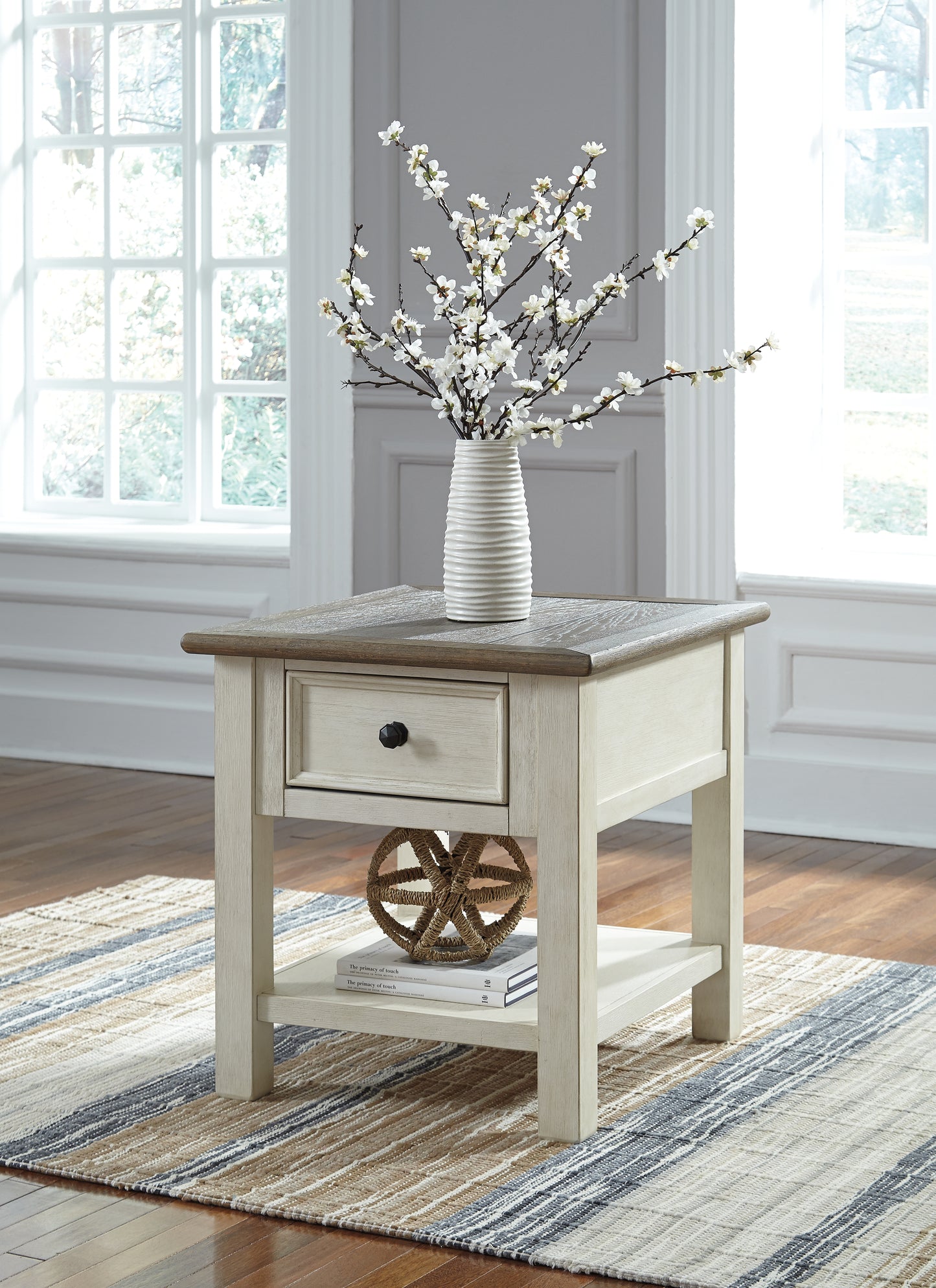 The Furniture Outlets - Ashley Furniture - Bolanburg End Table - Rectangular End Table / Two-tone - T637-3