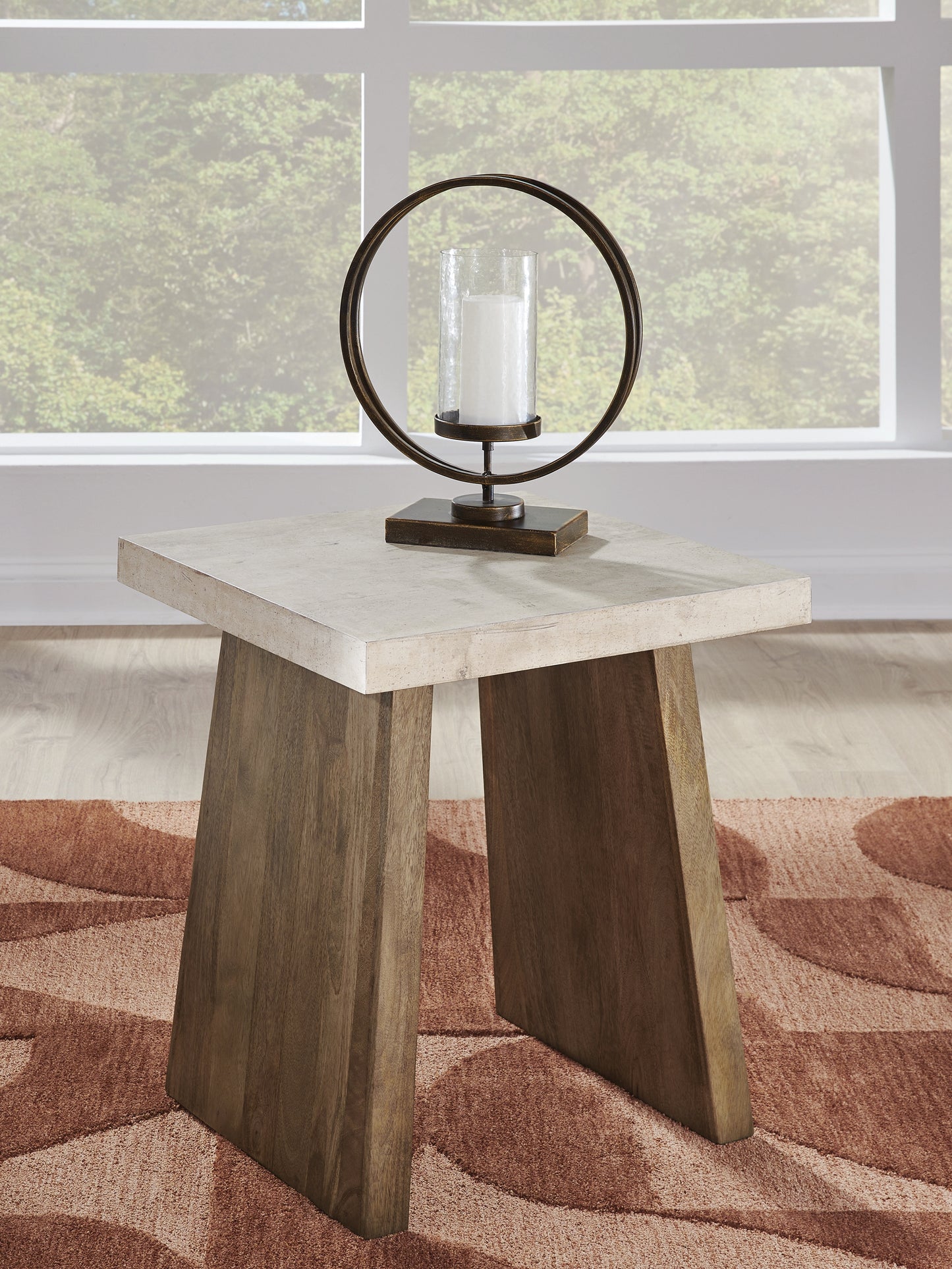The Furniture Outlets - Ashley Furniture - Brendalhouse End Table - Square End Table / Light Brown - T642-2