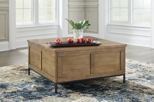 The Furniture Outlets - Ashley Furniture - Torlanta Lift-Top Coffee Table - Lift Top Cocktail Table / Brown - T686-9