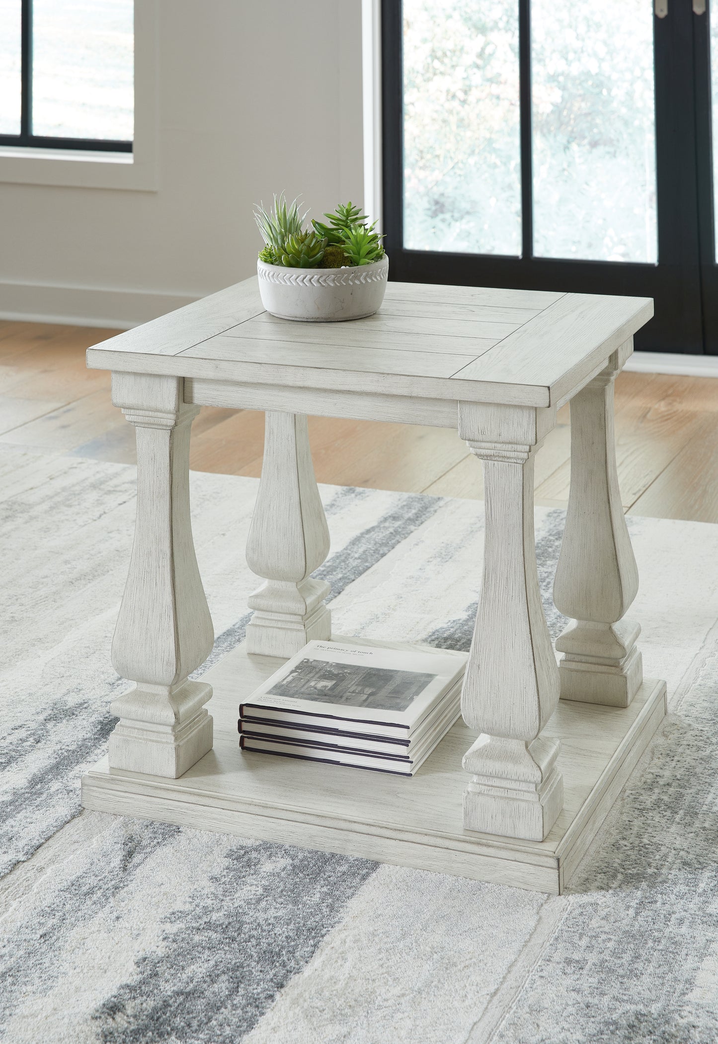 The Furniture Outlets - Ashley Furniture - Arlendyne End Table - Rectangular End Table / Antique White - T747-3