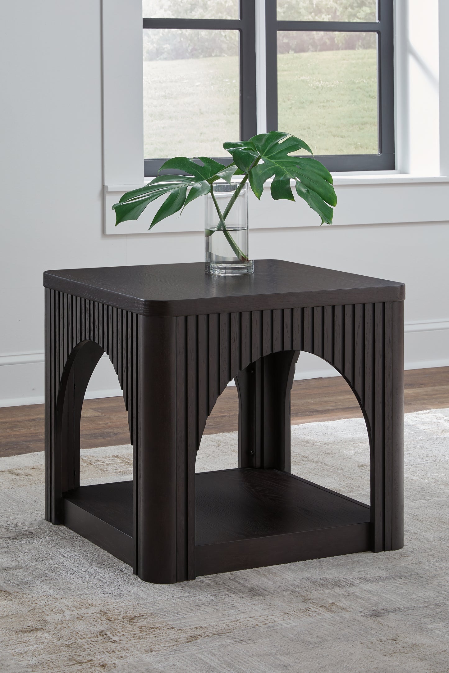 The Furniture Outlets - Ashley Furniture - Yellink End Table - Square End Table / Black - T760-2
