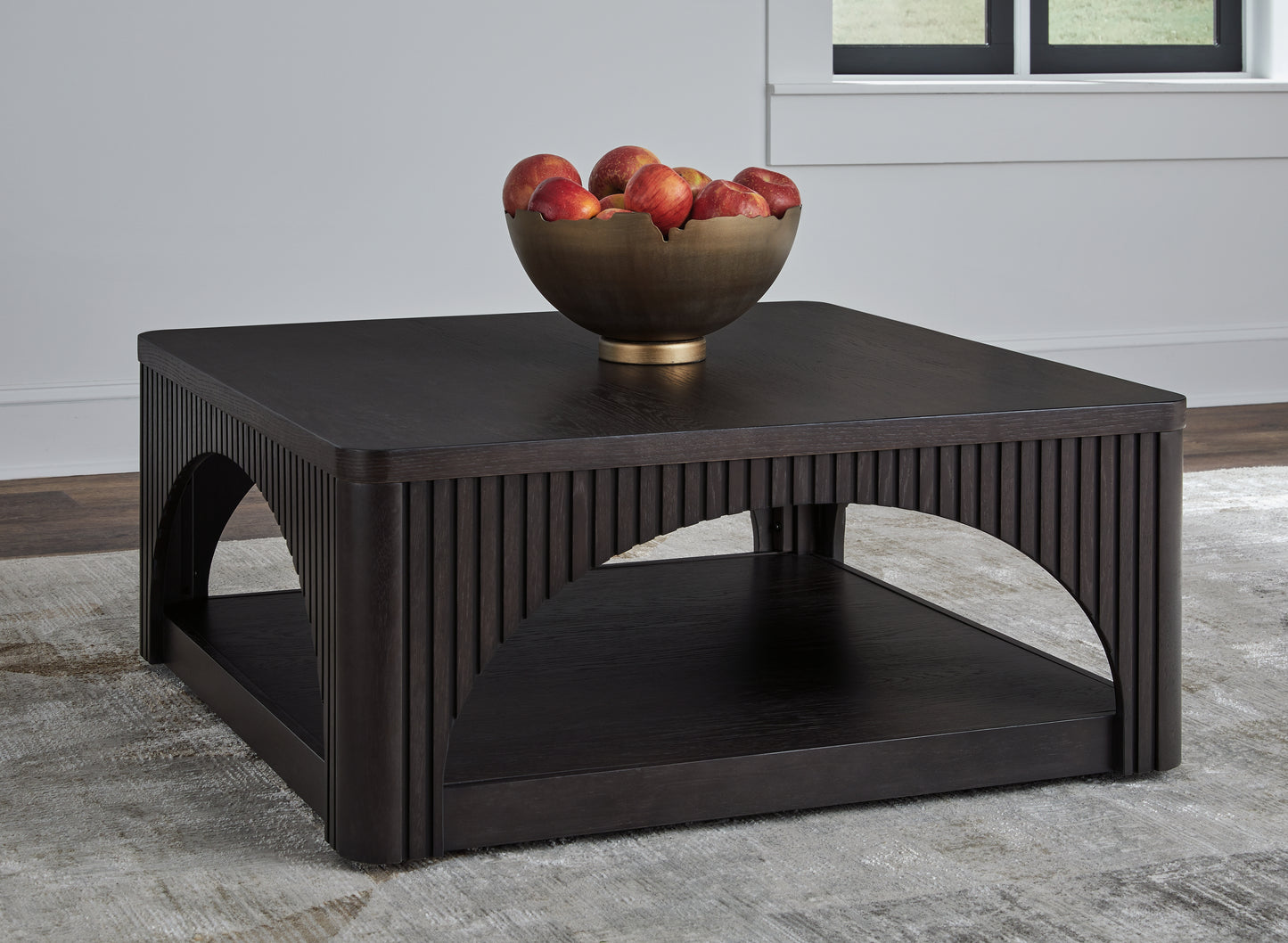 The Furniture Outlets - Ashley Furniture - Yellink Coffee Table - Square Cocktail Table / Black - T760-8