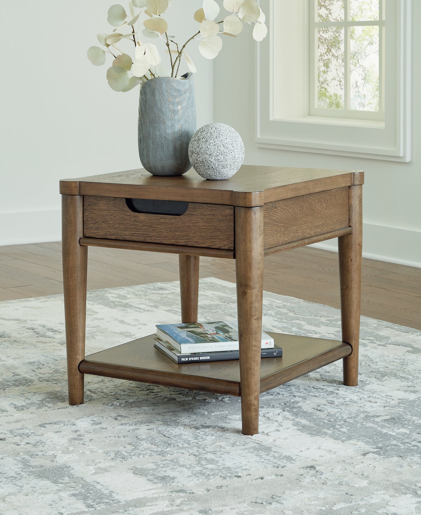 The Furniture Outlets - Ashley Furniture - Roanhowe End Table - Rectangular End Table / Brown - T769-3