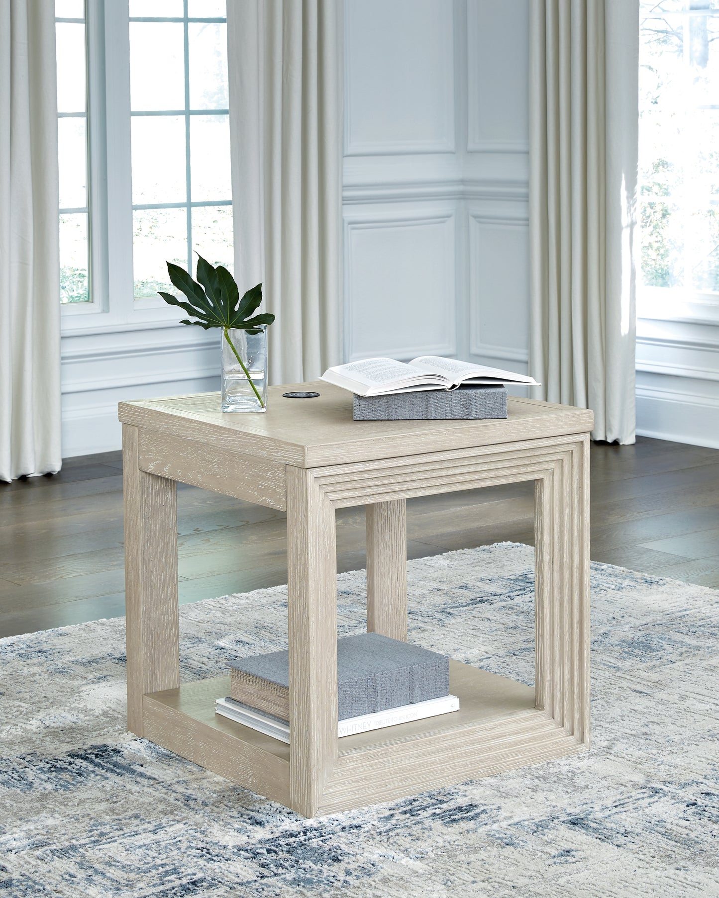 The Furniture Outlets - Ashley Furniture - Marxhart End Table - Square End Table / Bisque - T791-2