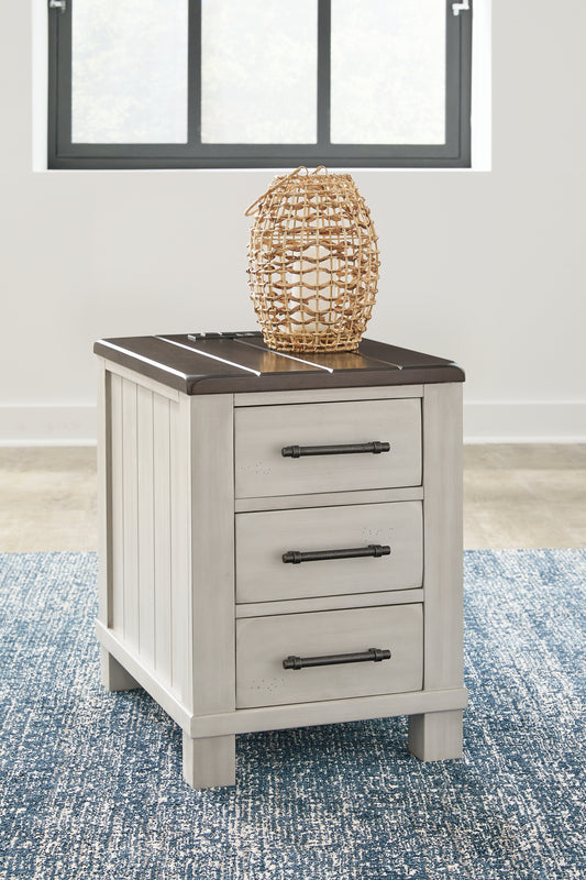 The Furniture Outlets - Ashley Furniture - Darborn Chairside End Table - Chair Side End Table / Gray/Brown - T796-7