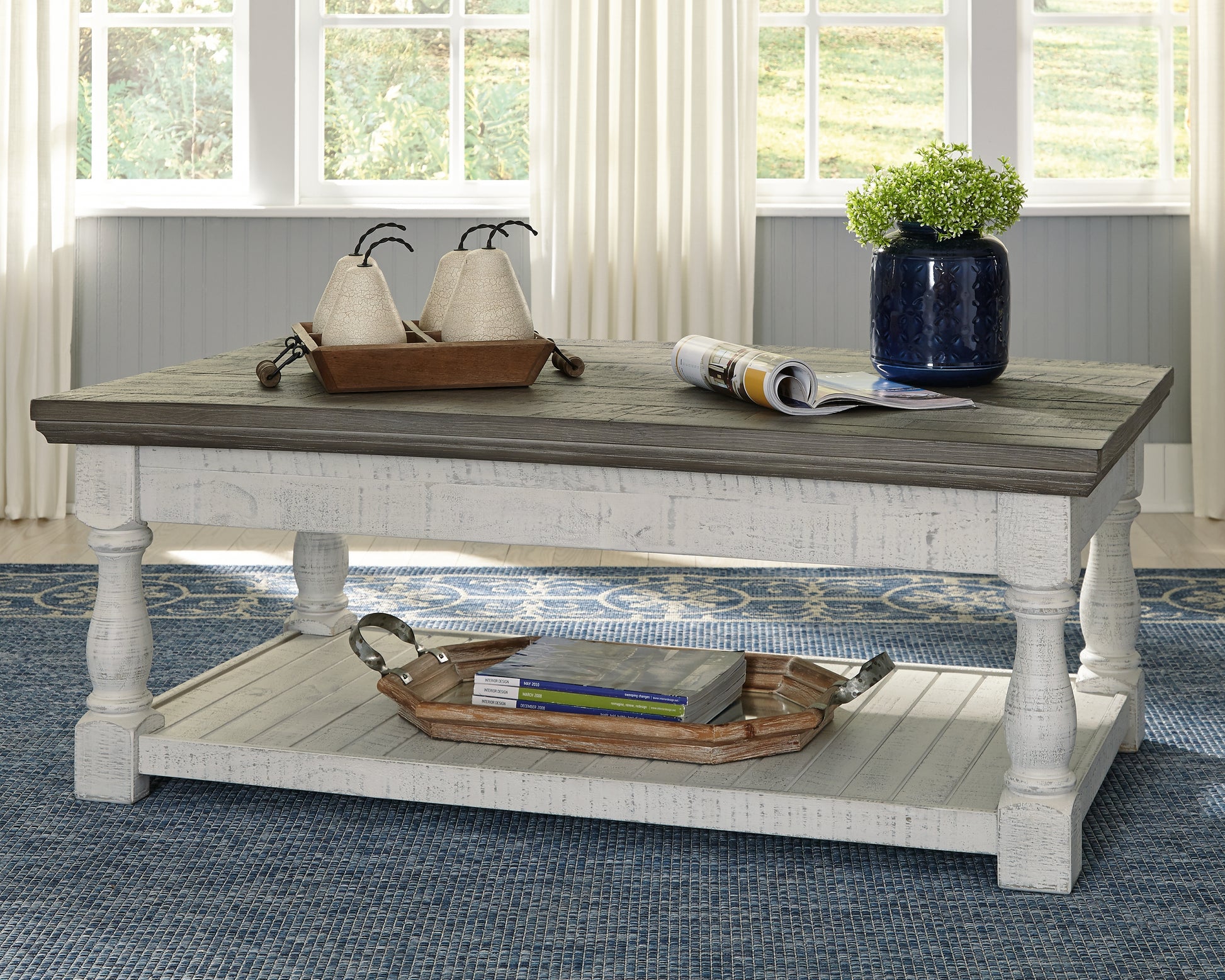 The Furniture Outlets - Ashley Furniture - Havalance Lift-Top Coffee Table - Lift Top Cocktail Table / White/Gray - T994-20