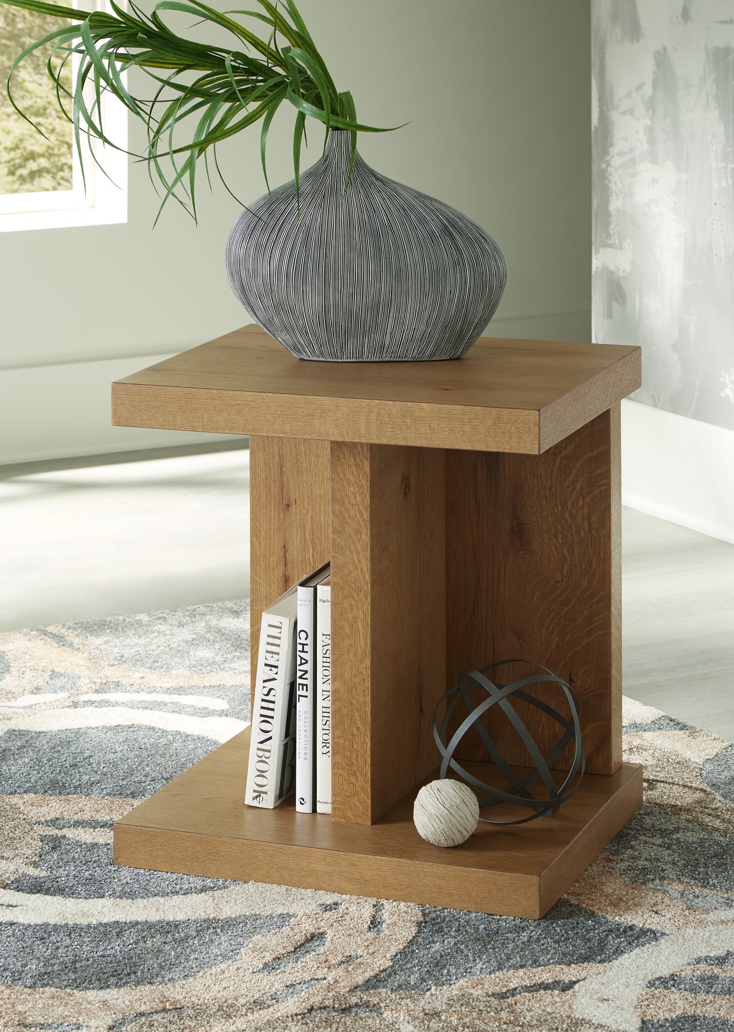 The Furniture Outlets - Ashley Furniture - Brinstead Chairside End Table - Chair Side End Table / Light Brown - T839-7