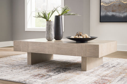 The Furniture Outlets - Ashley Furniture - Jorlaina Coffee Table - Square Cocktail Table / Light Grayish Brown - T622-8
