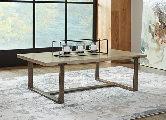 The Furniture Outlets - Ashley Furniture - Dalenville Coffee Table - Rectangular Cocktail Table / Gray - T965-1