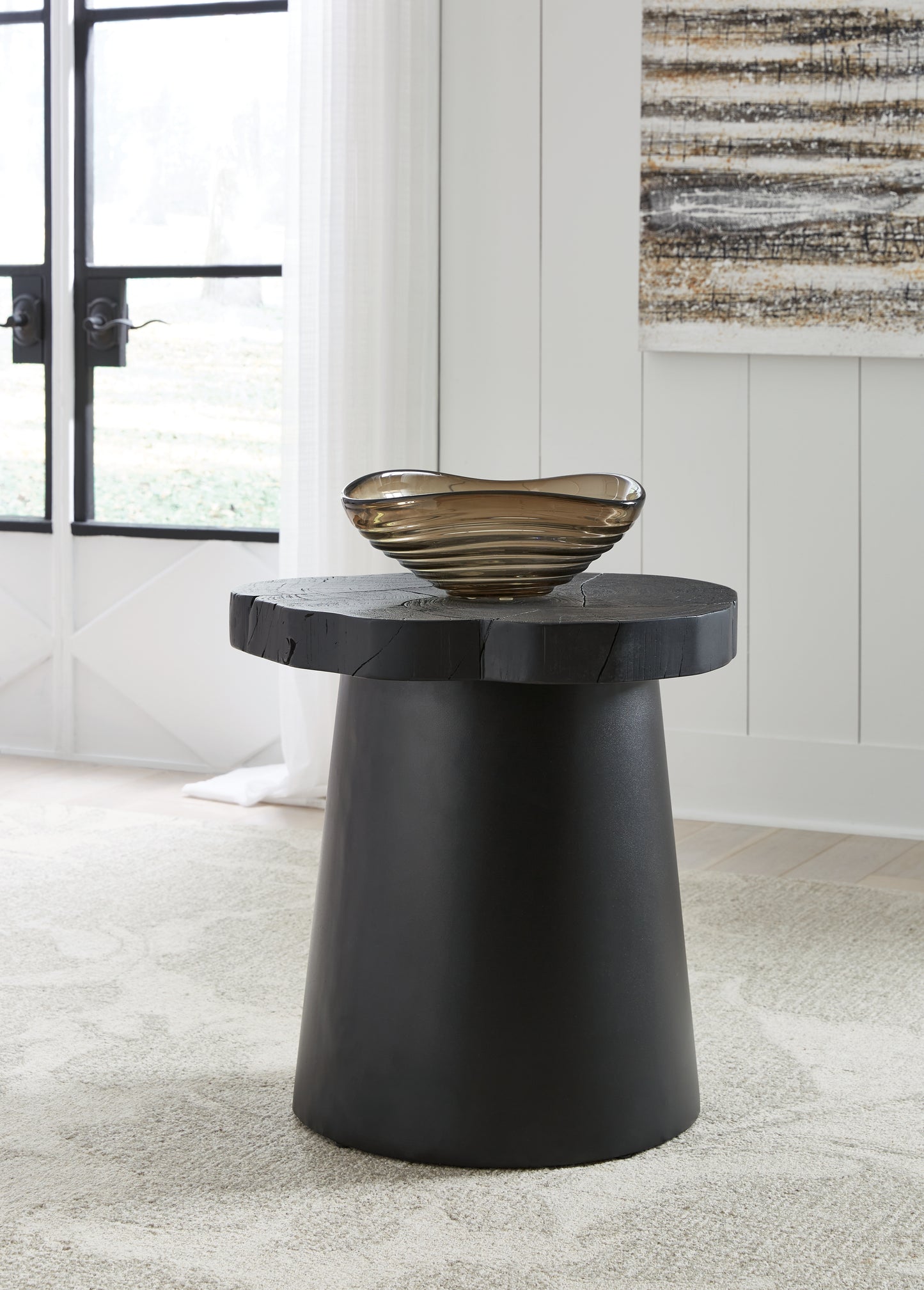 The Furniture Outlets - Ashley Furniture - Wimbell End Table - Round End Table / Black - T970-6