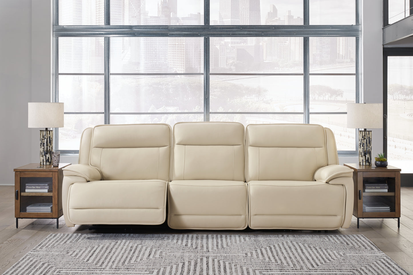 The Furniture Outlets - Ashley Furniture - Double Deal Sectional - 3-Piece Power Reclining Sofa Sectional / Almond - U13001S5