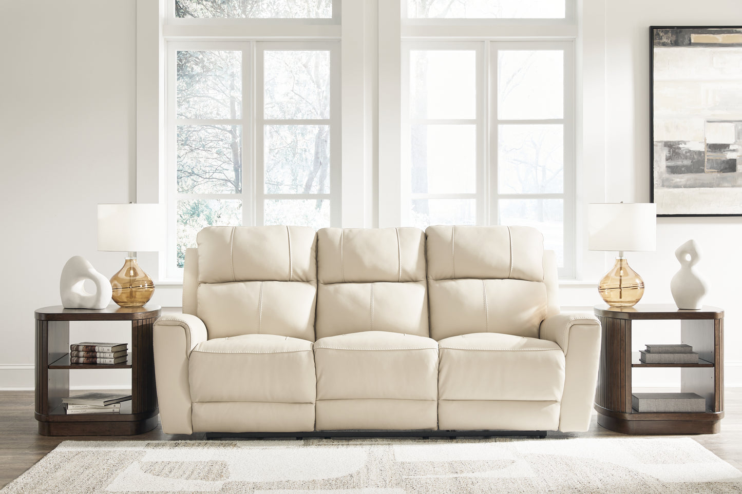 The Furniture Outlets - Ashley Furniture - Dahlmoore Living Room - Reclining Power Sofa / Almond - U1320087