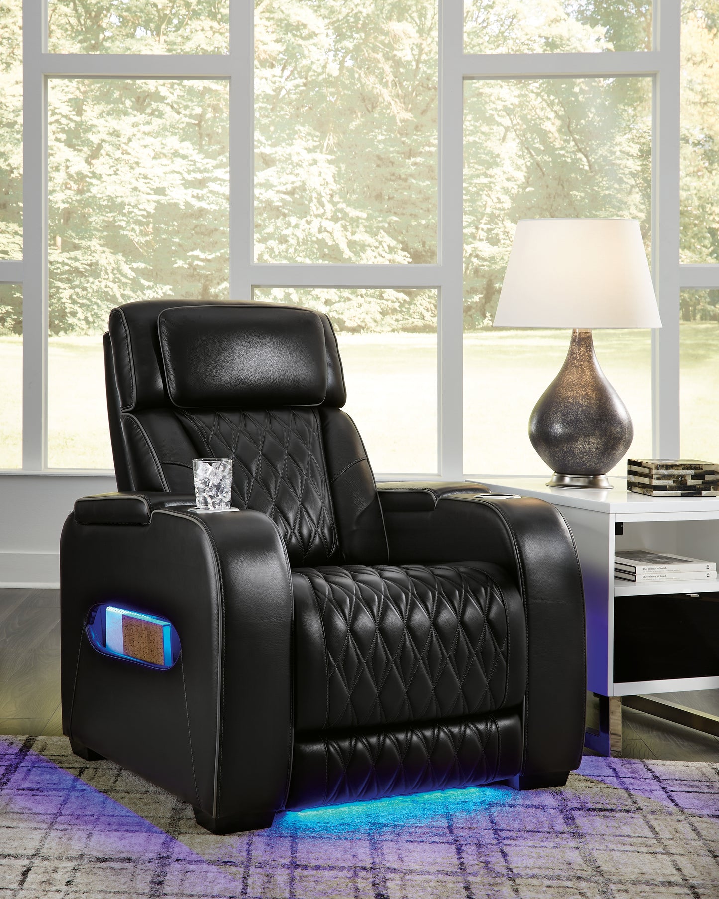 The Furniture Outlets - Ashley Furniture - Boyington Living Room - PWR REC Loveseat/CON/ADJ HDRST / Black - U2710618