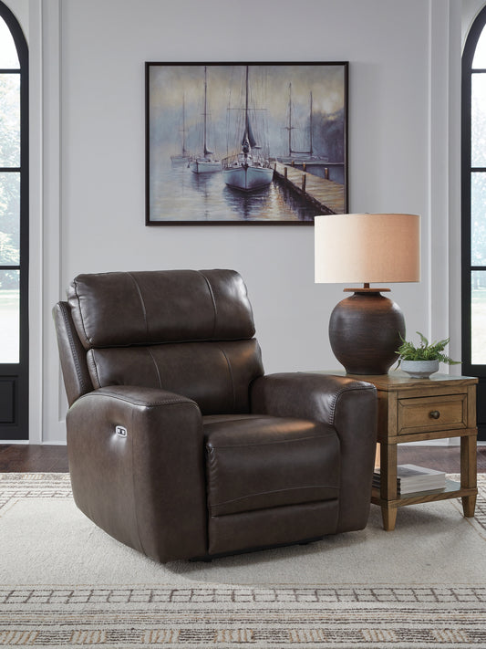 The Furniture Outlets - Ashley Furniture - Crossplex Living Room - PWR REC Loveseat/CON/ADJ HDRST / Smoke - PCU6450618