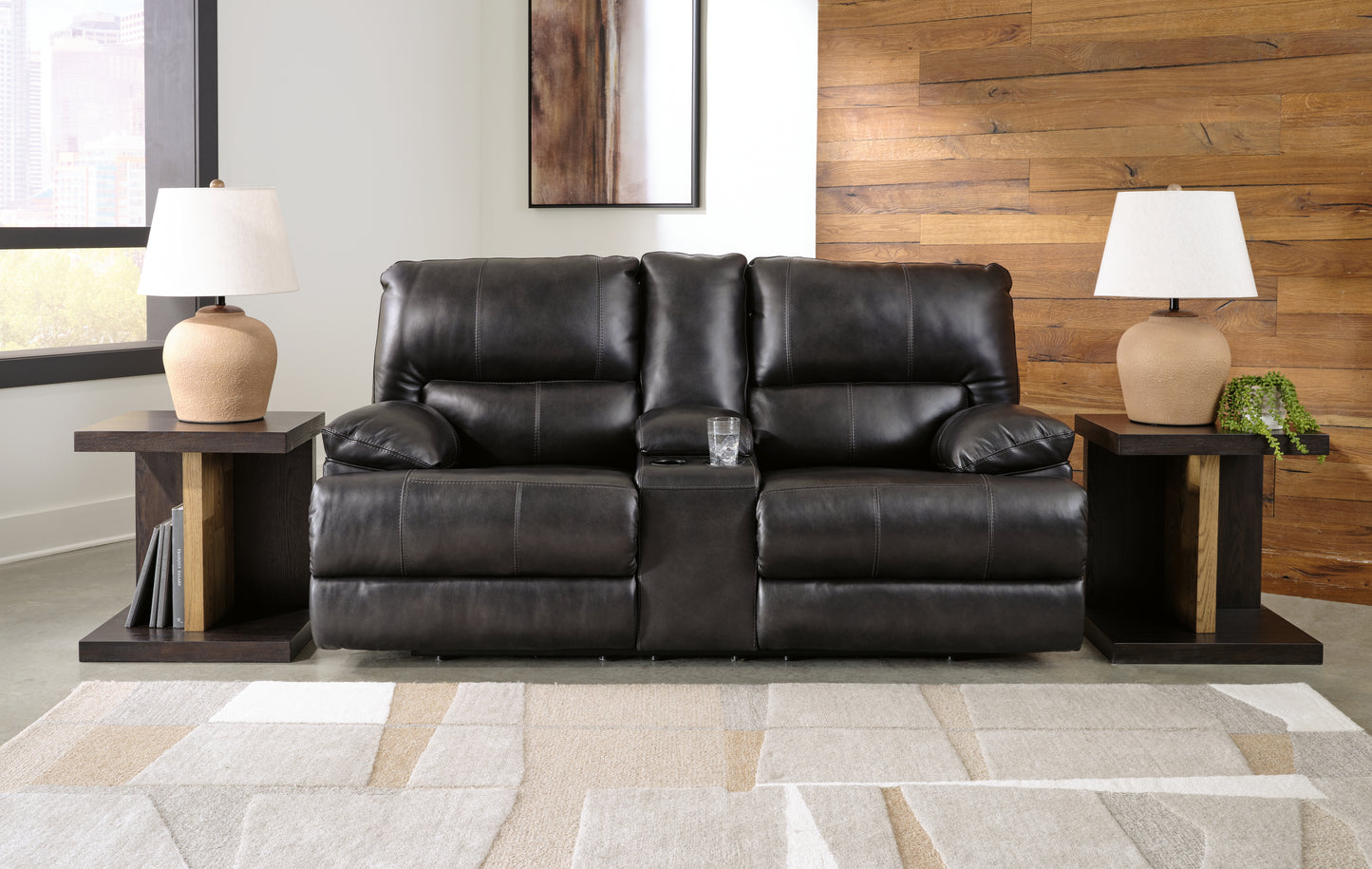 The Furniture Outlets - Ashley Furniture - Mountainous Living Room - 2 Seat PWR REC Sofa ADJ HDREST / Eclipse - U6580147