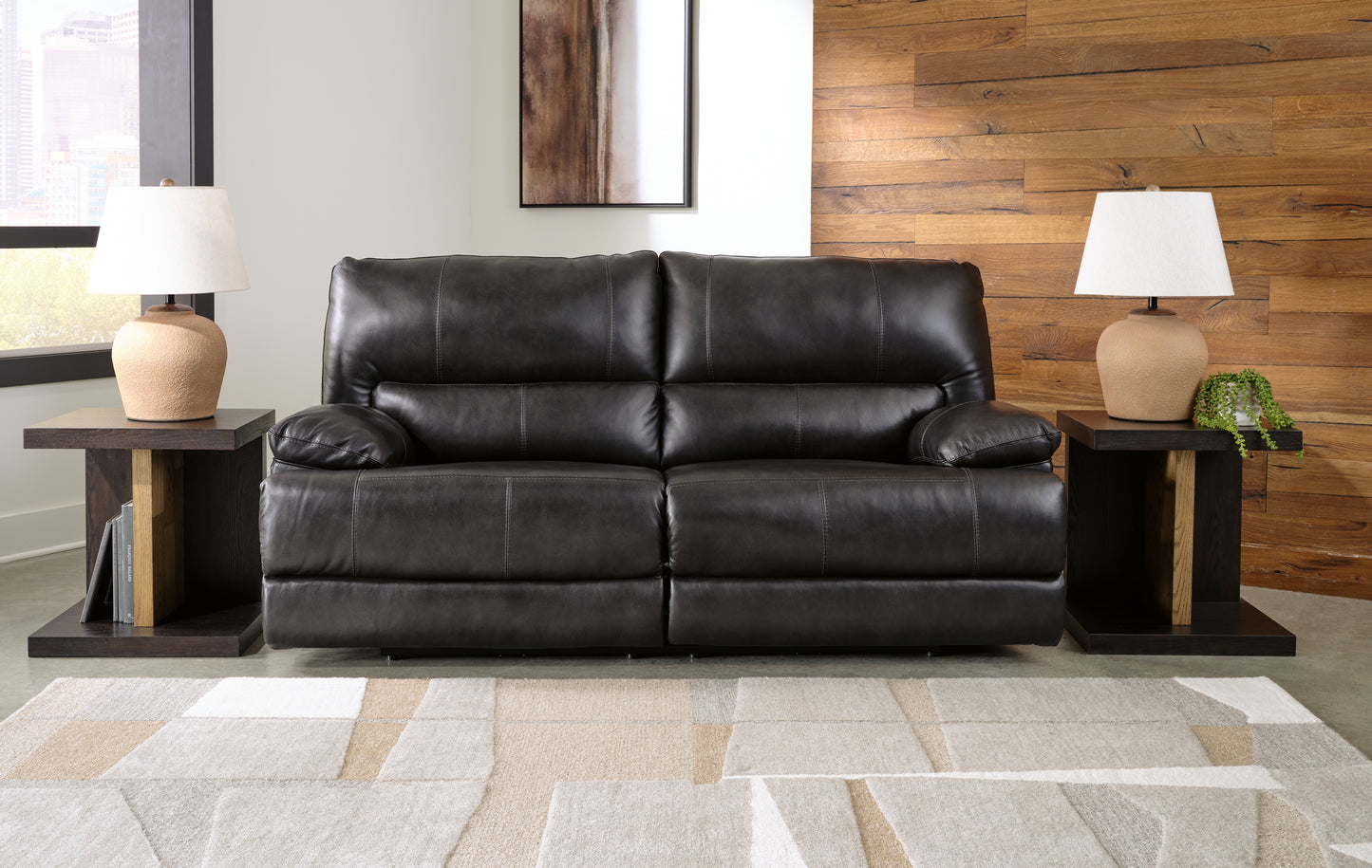 The Furniture Outlets - Ashley Furniture - Mountainous Living Room - 2 Seat PWR REC Sofa ADJ HDREST / Eclipse - U6580147
