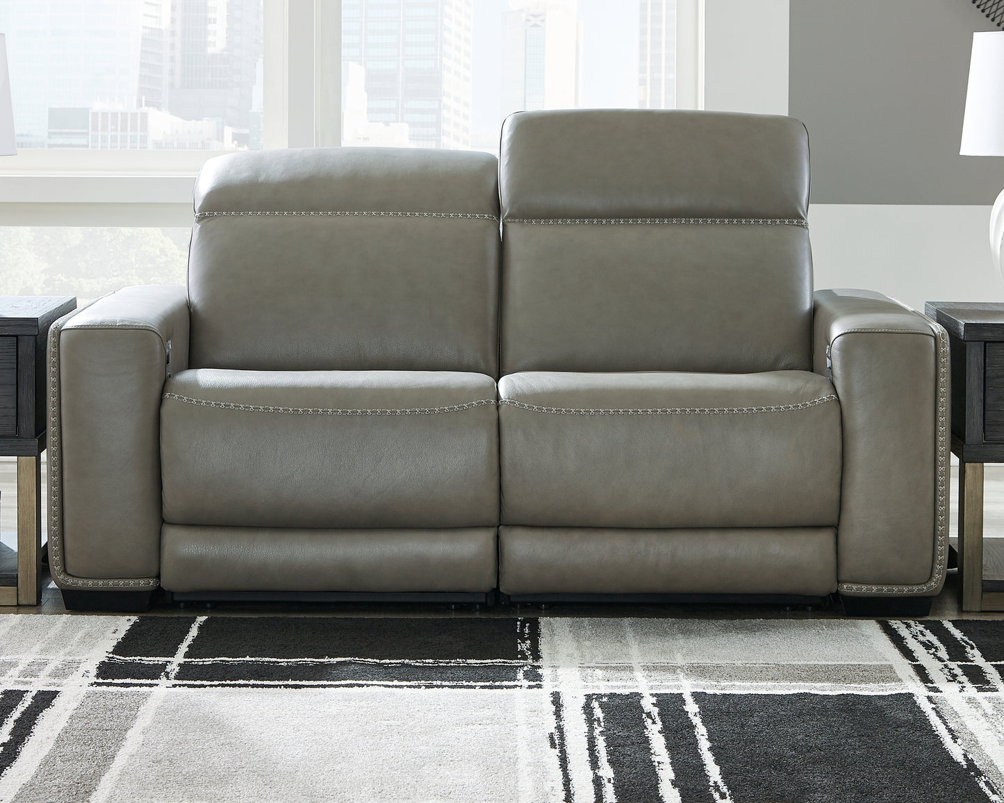 The Furniture Outlets - Ashley Furniture - Correze Sectional - 2-Piece Power Reclining Sectional / Gray - U94202S10
