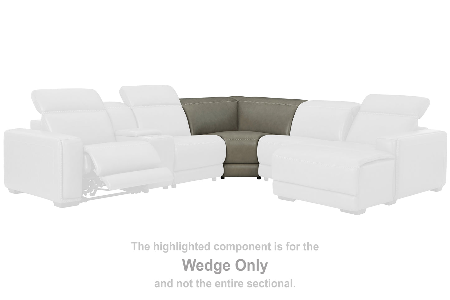 The Furniture Outlets - Ashley Furniture - Correze Sectional - Wedge / Gray - U9420277